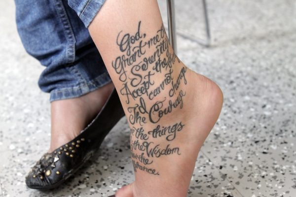 25 Graceful Serenity Prayer Tattoos