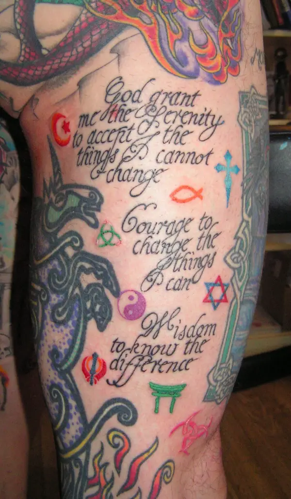 Latest Serenity prayer Tattoos  Find Serenity prayer Tattoos