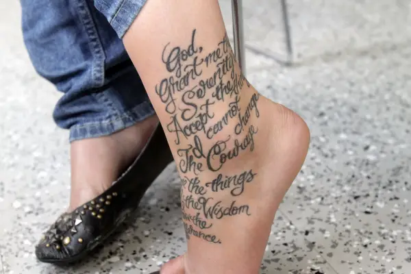 Serenity prayer half  Heavy Metal Tattoo  Piercing  Facebook