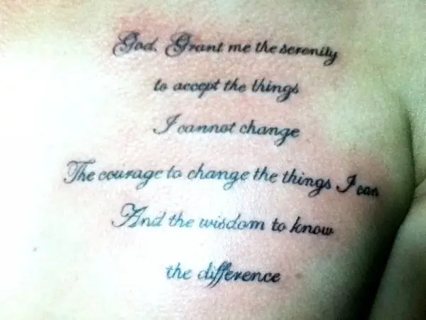 Serenity Prayer Tattoo Designs  20 Nice Collections  Design Press