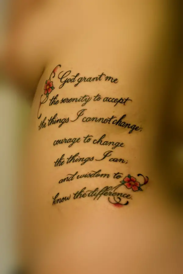 What Does Serenity Prayer Tattoo Mean  Represent Symbolism