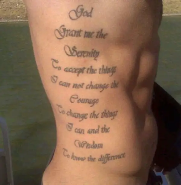 What Does Serenity Prayer Tattoo Mean  Represent Symbolism