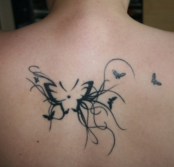20 Excellent Tribal Butterfly Tattoos