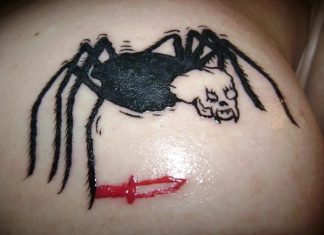 20 Scary Spider Tattoos