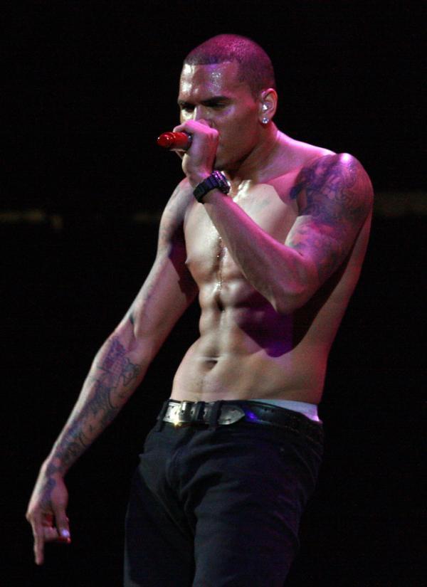 Chris Brown Performing