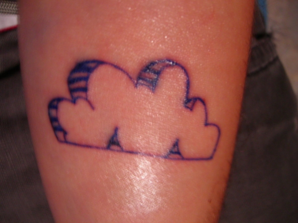 Birthday Cloud Tattoo