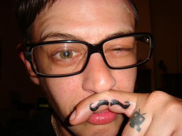 Cool Moustache Tattoo