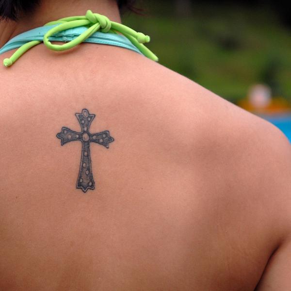 A Greek Orthodox man bearing a tattoo of Jesus Christ on his back News  Photo  Getty Images