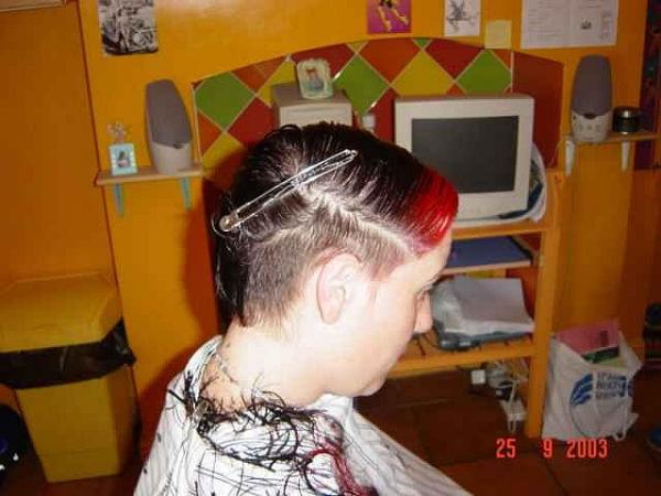 Undercut Red Front Highlights