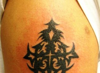 25 Cool Tribal Cross Tattoos