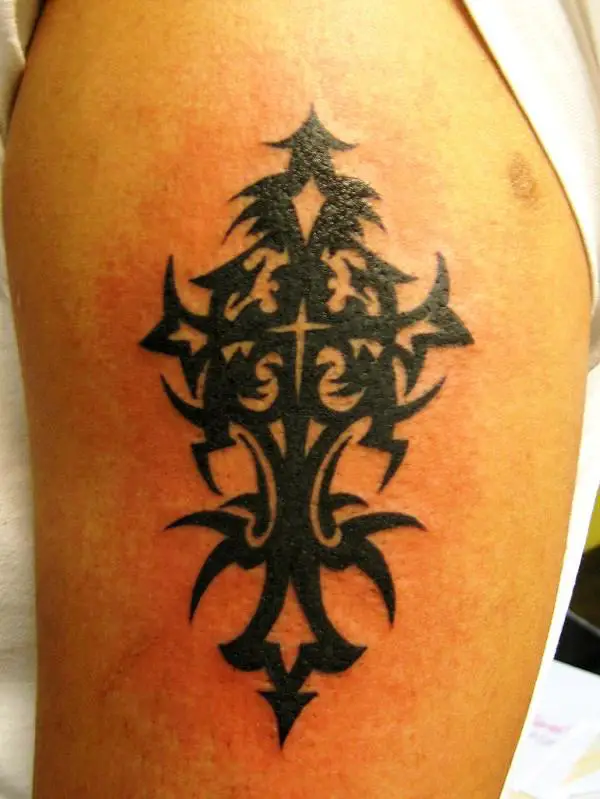 25 Cool Tribal  Cross  Tattoos  Design  Press