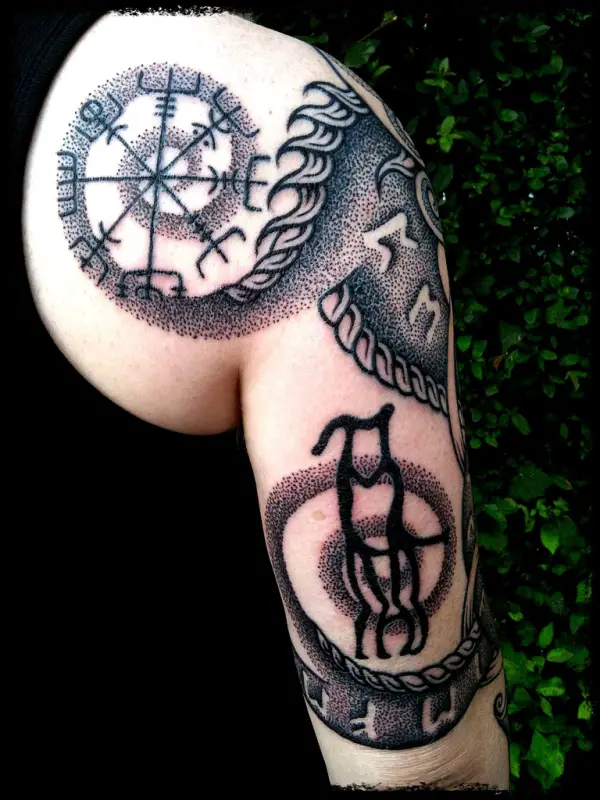 Viking Dot Style Tattoo
