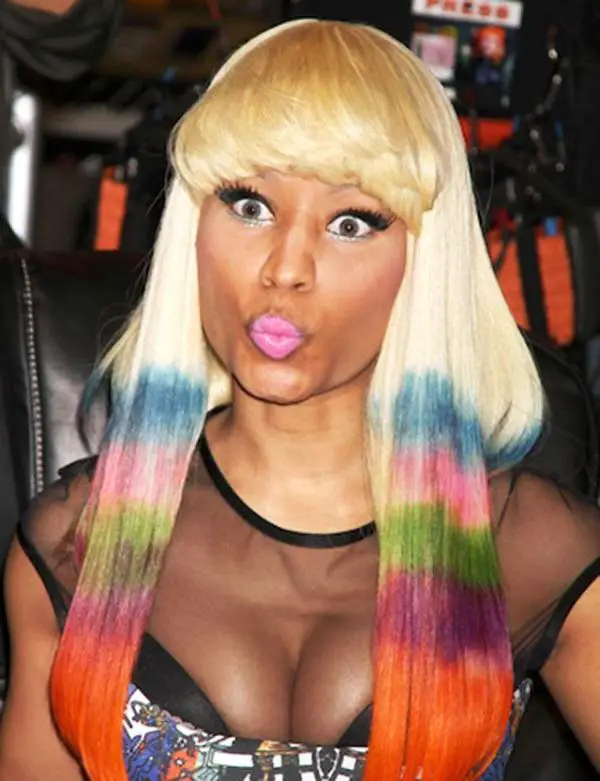 Nicki Minaj Multi Colored Hair