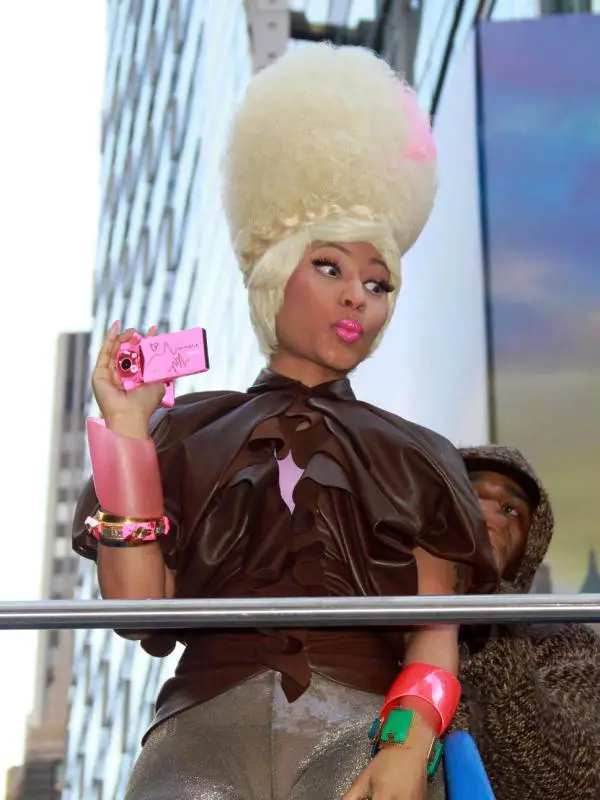 Nicki Minaj Standing Golden Hair