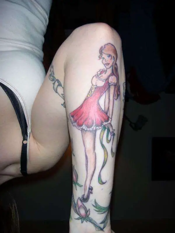 zombie pin up tattoo sailor