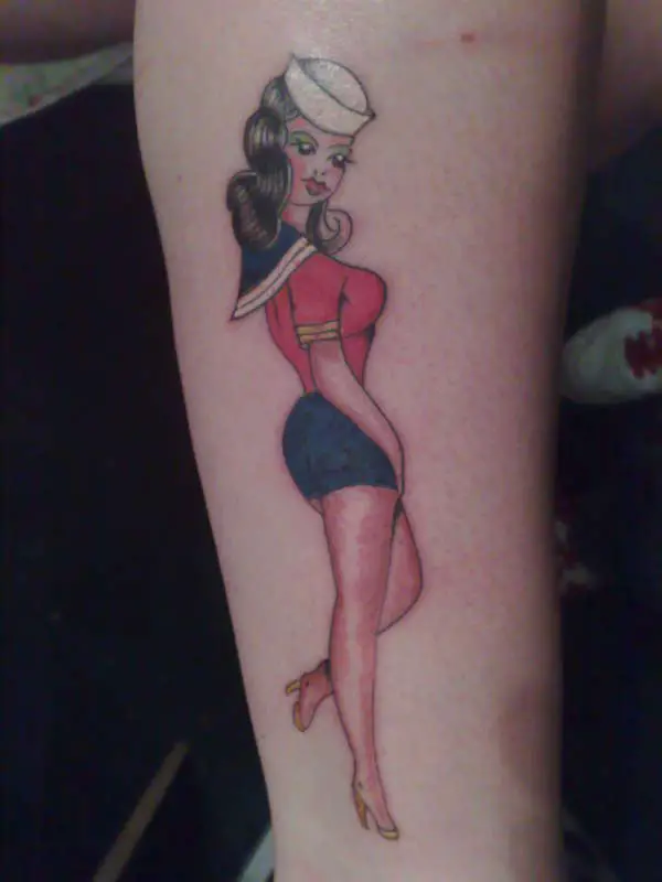 zombie pin up tattoo sailor