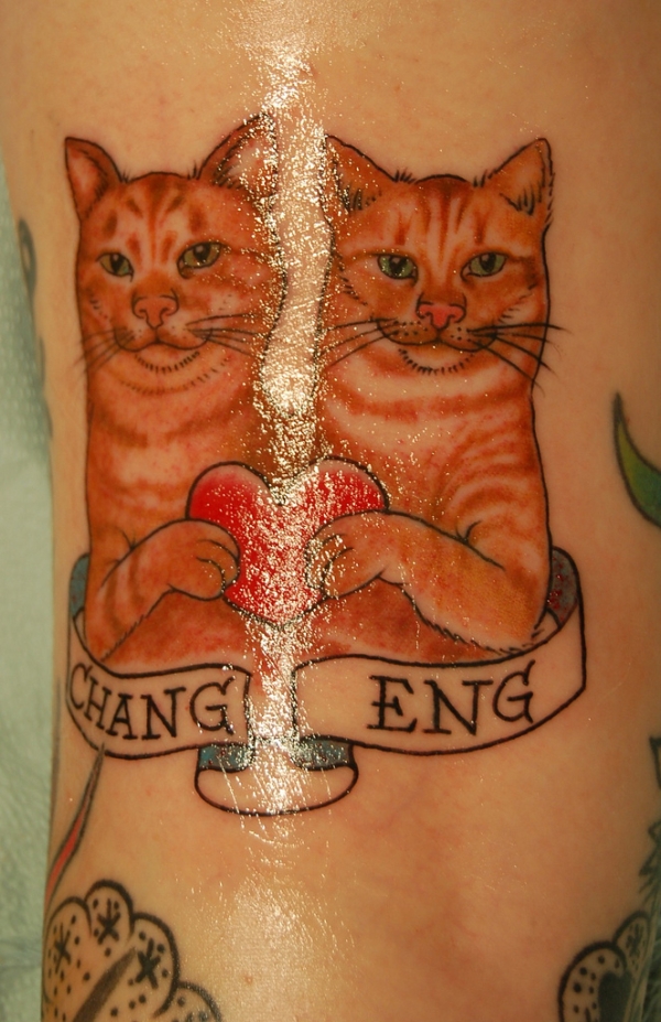 Finished Conjoined Chang Eng Tattoo