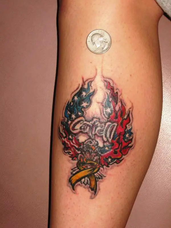 Rebel Flame Tattoo