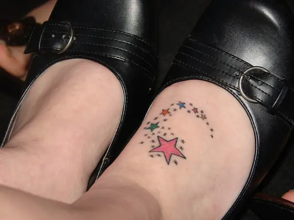 Cute Shooting Star Tattoo