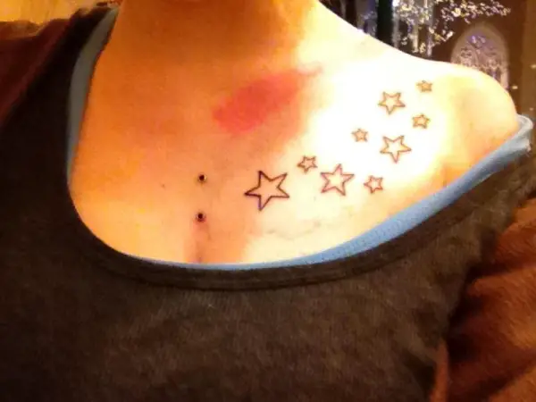 Falling Star Shoulder Tattoo