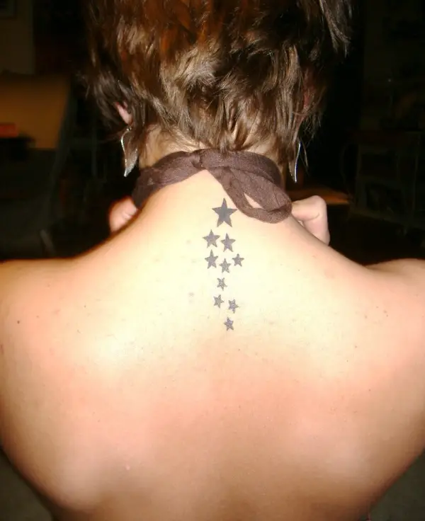 Nice Falling Star Tattoo