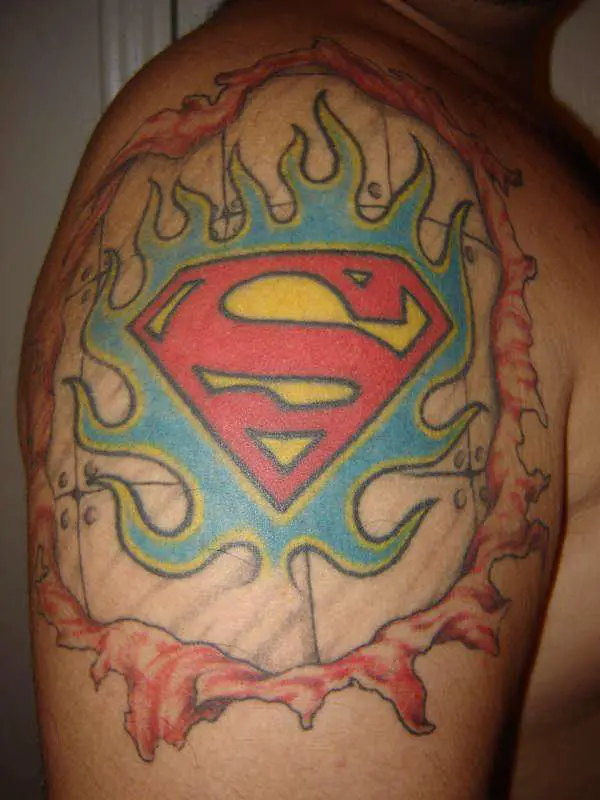 Ripped Superman Tattoo