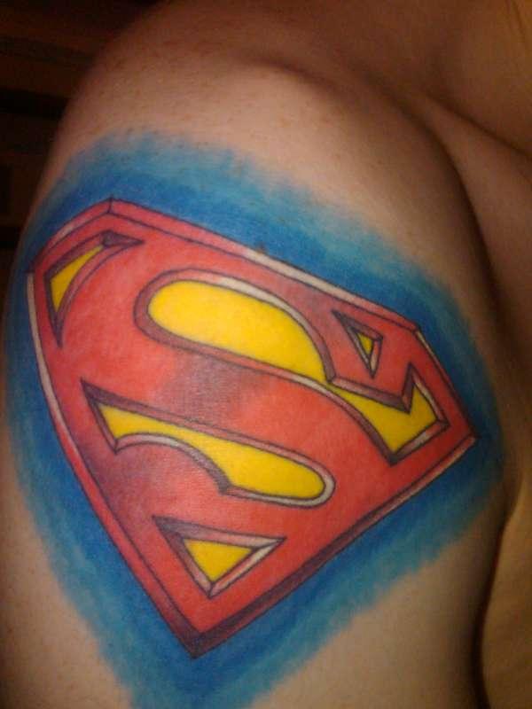 Superman Shoulder Tattoo