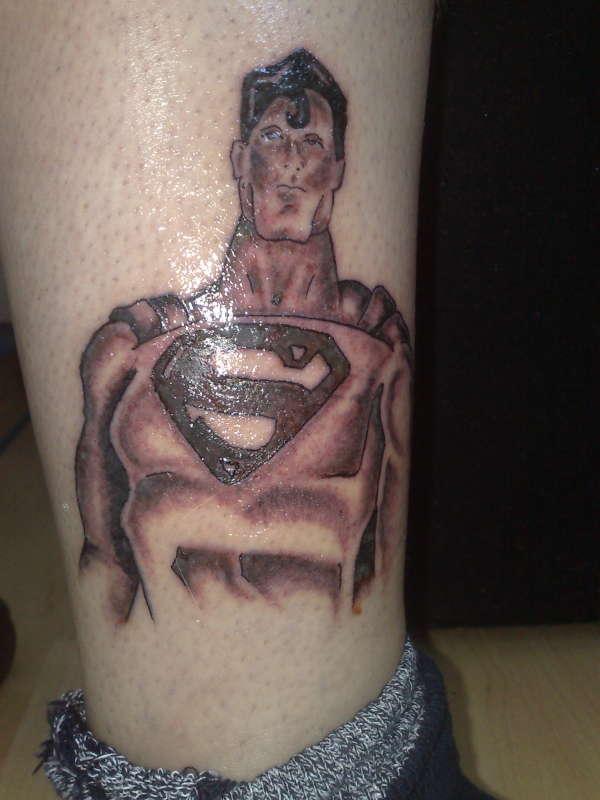 Superman Sketch Tattoo