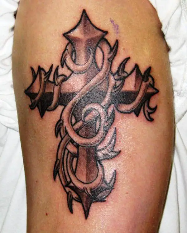 tribal cross tattoo designs arm