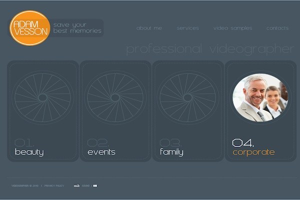 Adam Vesson Website Template