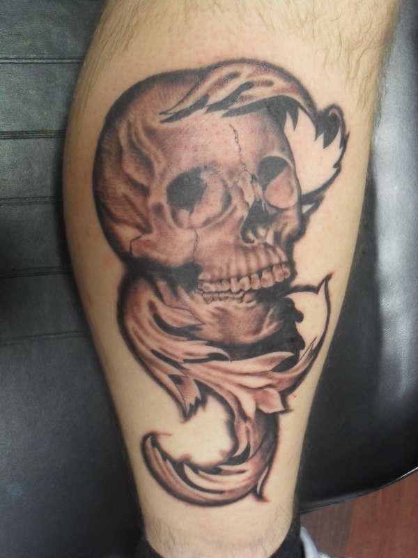 Comic Skull Tattoo