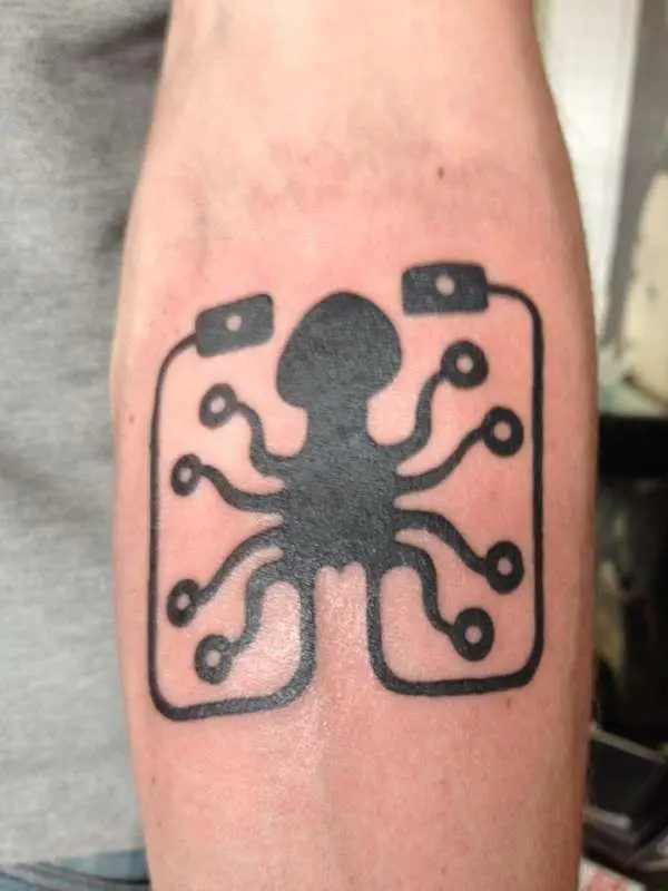 Spider Chip Tattoo