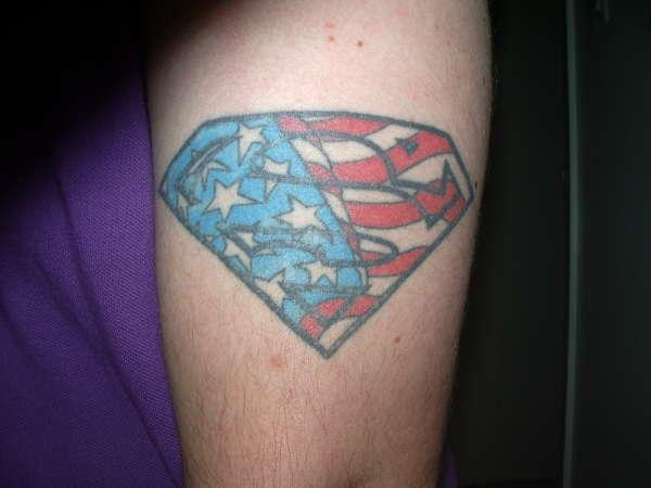 Superimposed American Flag Tattoo