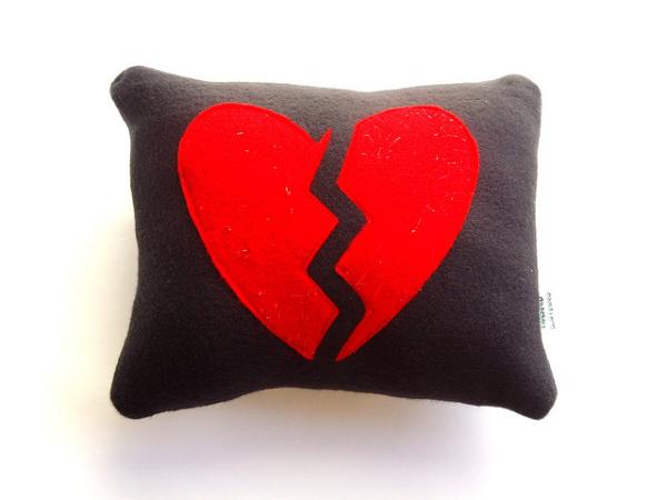Broken Heart Pillow