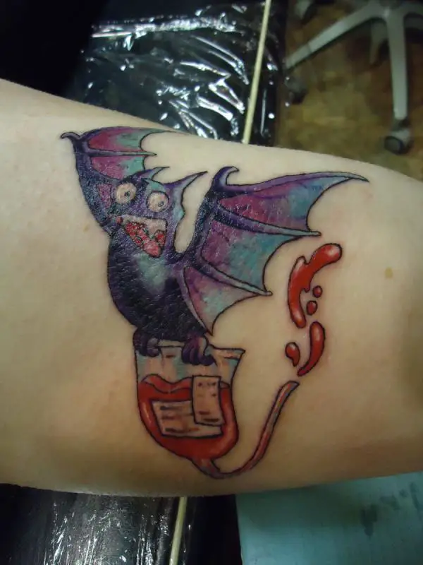 Funny Bat Tattoo
