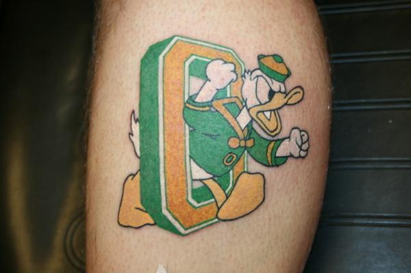 Oregon Duck Wings Tattoo