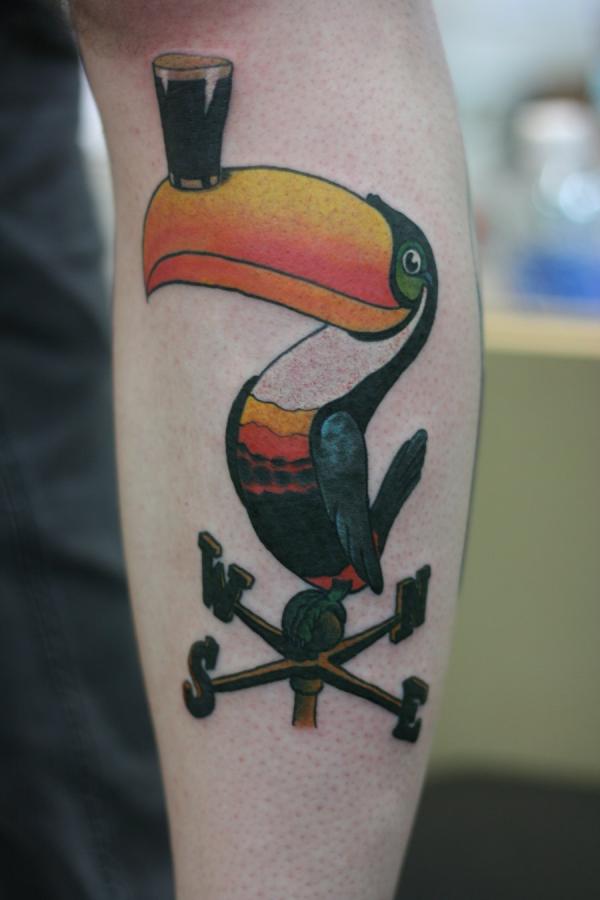 Guinness Bird Tattoo