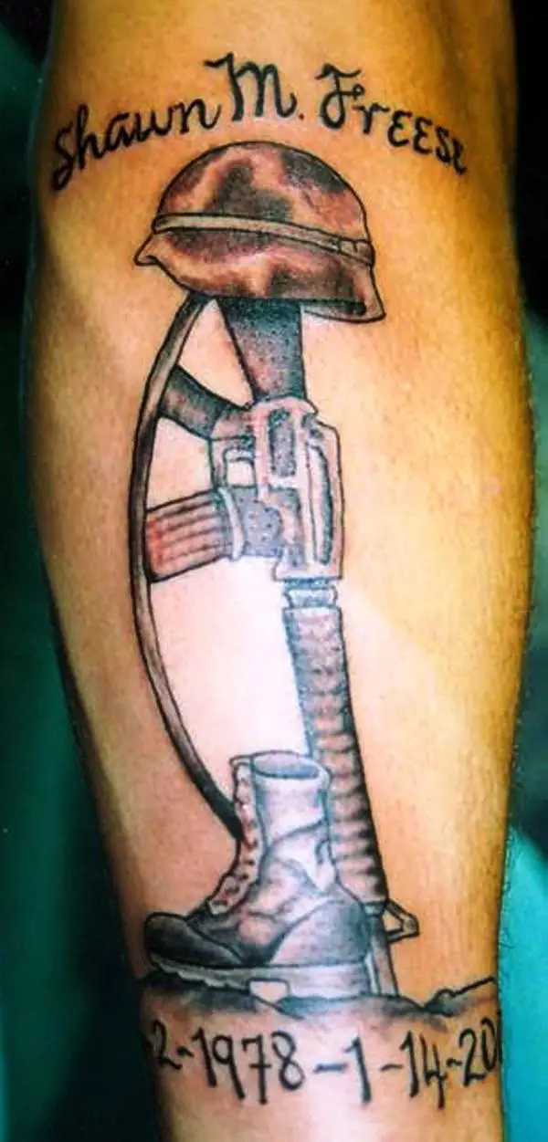 Army Gun Tattoo