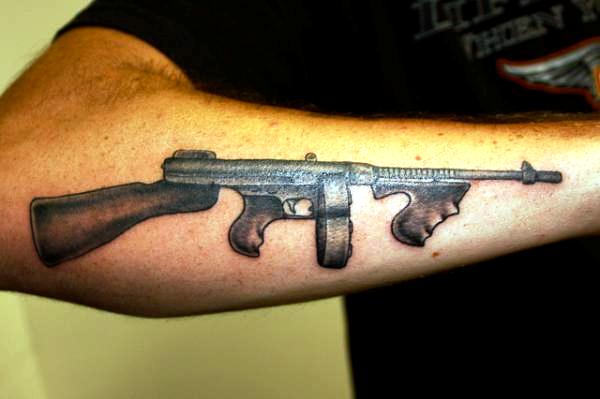 Machine Gun Tattoo