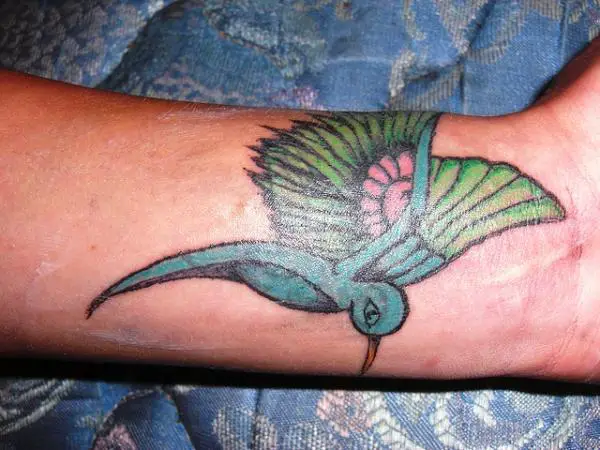Hummingbird On Inner Wrist