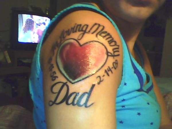 Memorial Heart Tattoo