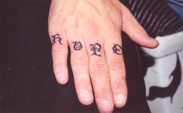 Brimstone Hope Knuckle Tattoo