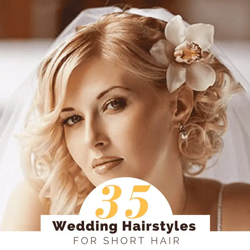 35 Lovely Wedding Hairstyles For Short Hair lovely wedding hairstyles for short hair