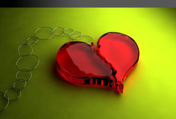 Broken Heart Key Ring