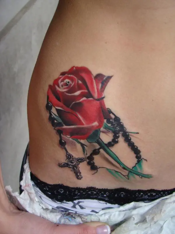 Red Rose And Rosary