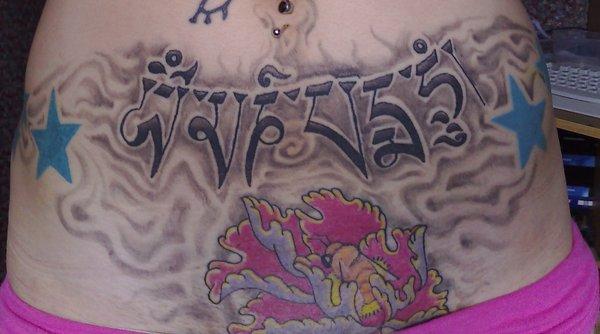 Tibetian Belly Tattoo
