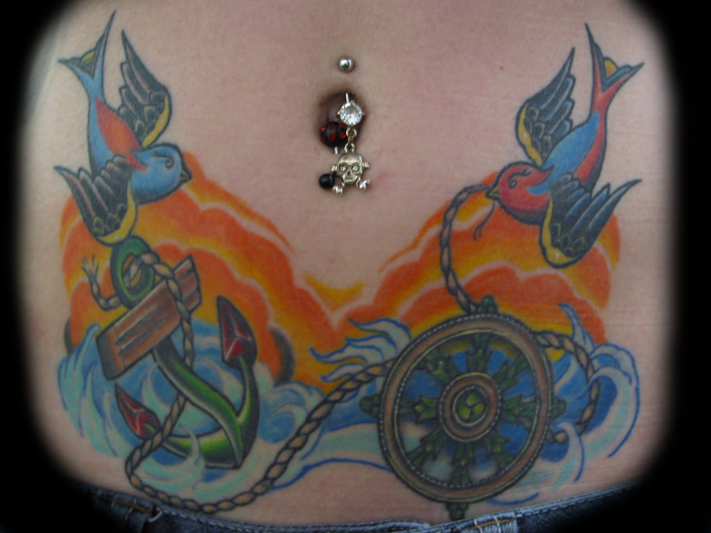 Traditional Stomach Tattoo