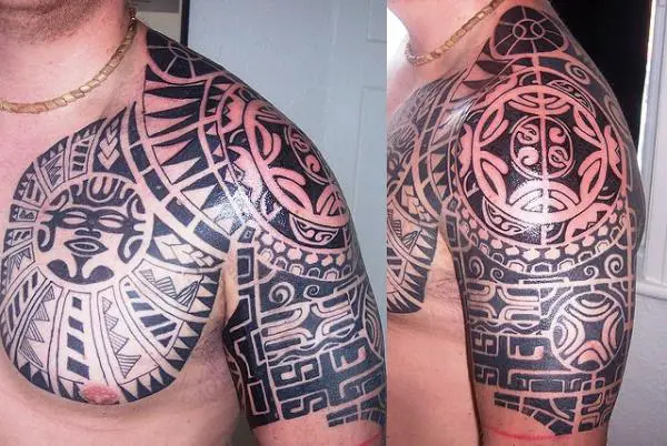 Tribal Shoulder Tattoo