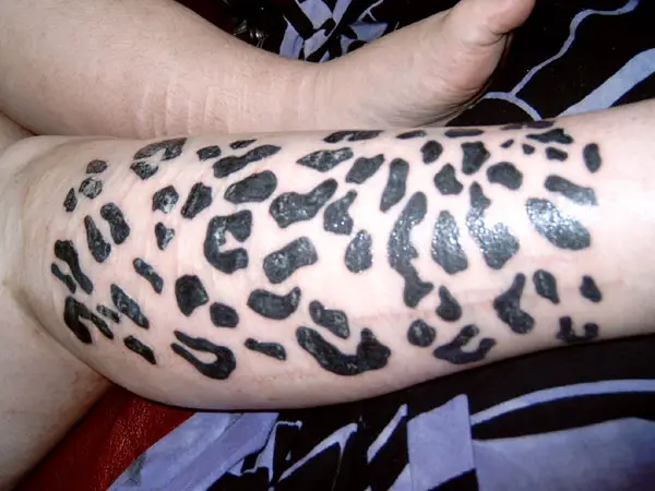 Leopard Print Tattoo.