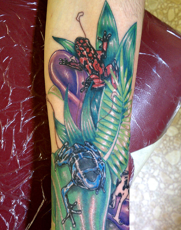 3D Poison Frog Tattoo